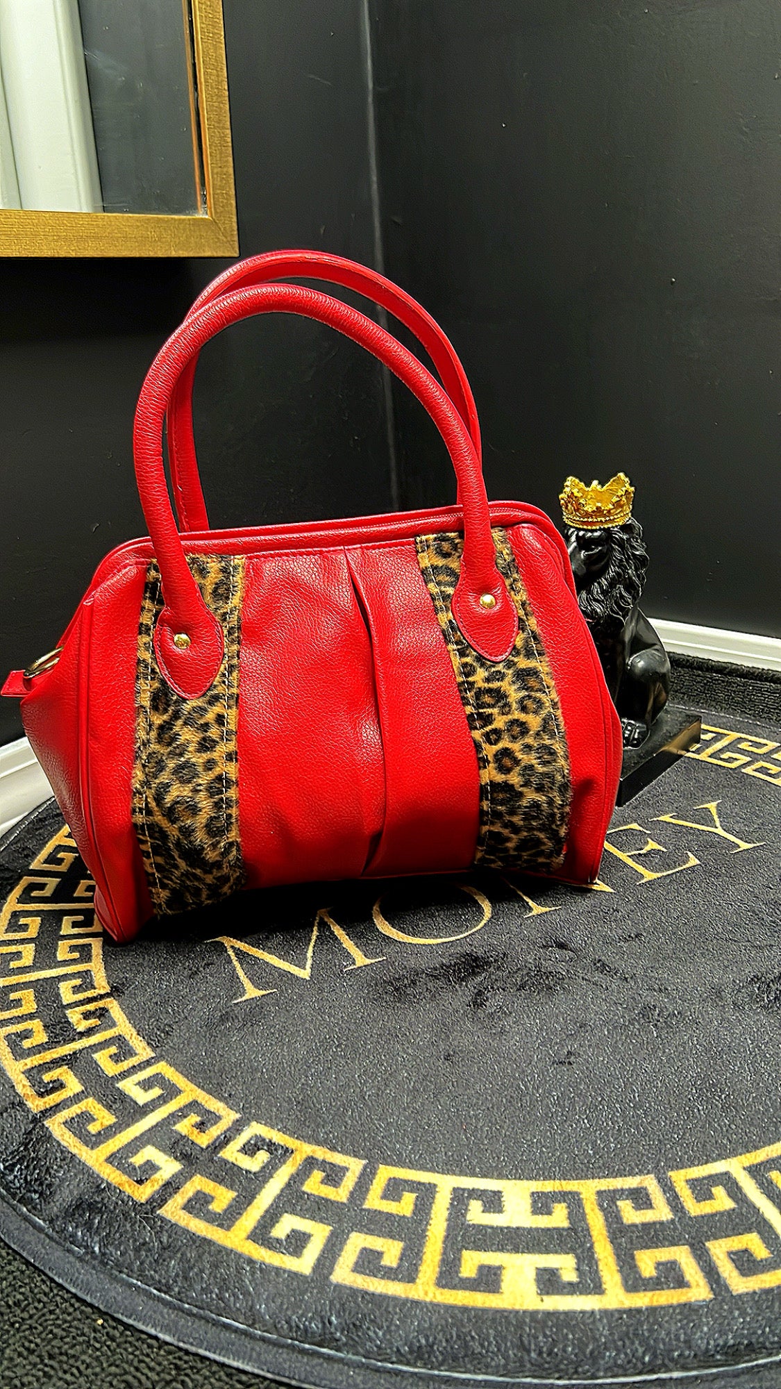 Vintage red handbag