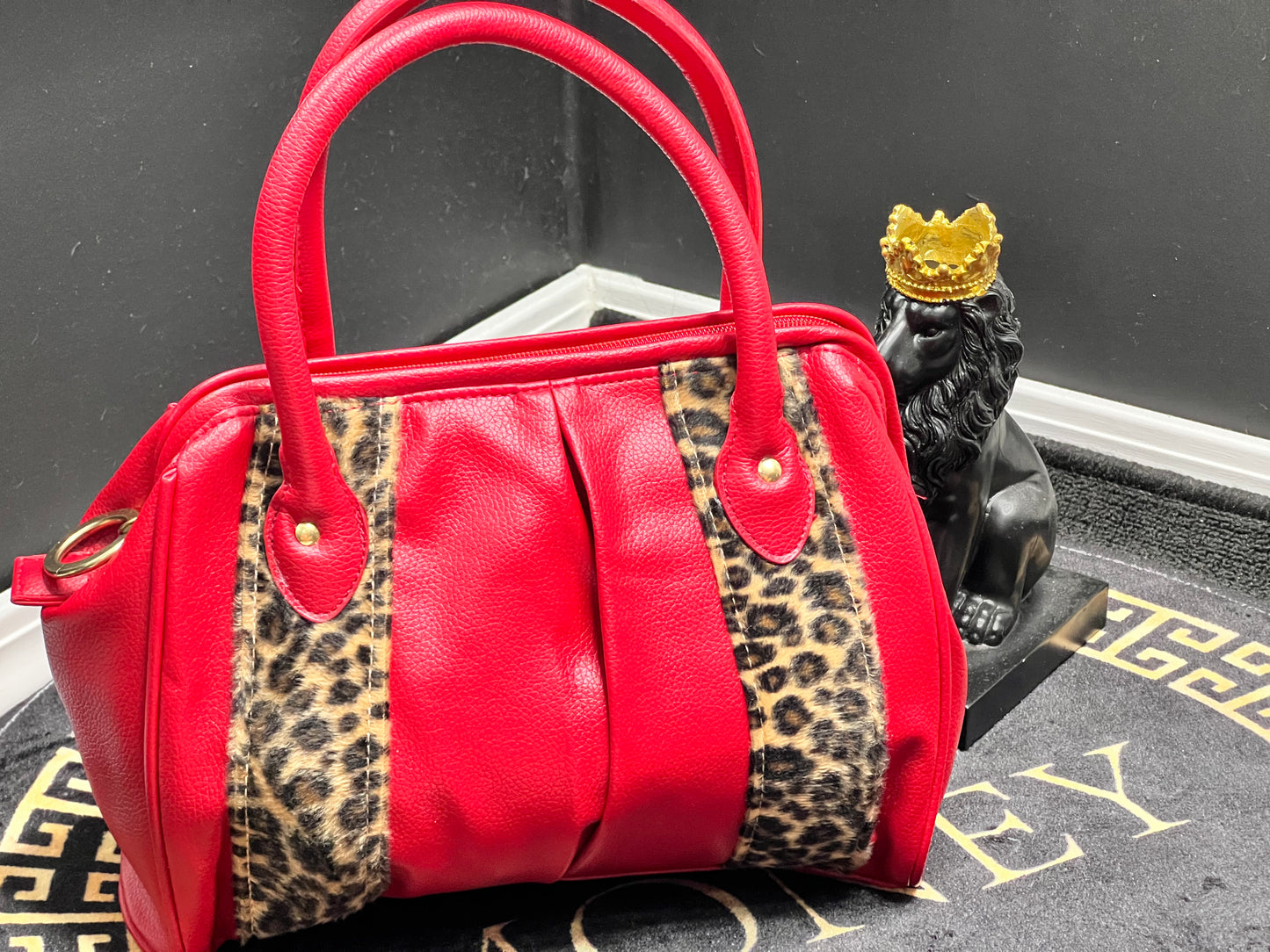 Vintage red handbag