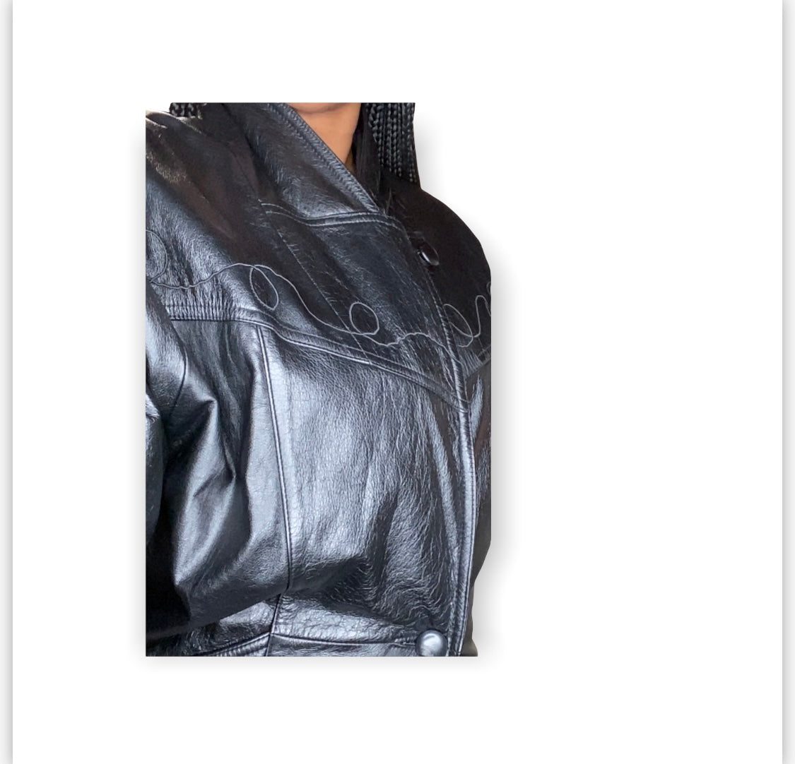 Med/large Leather coat