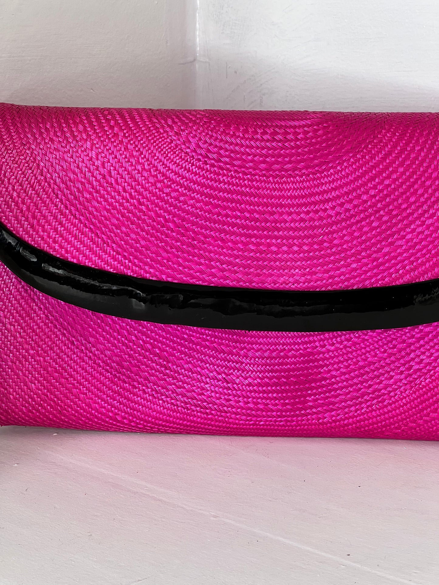 Hot pink clutch