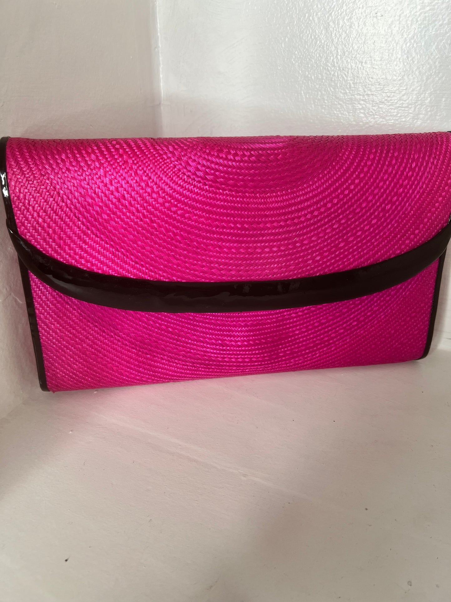 Hot pink clutch