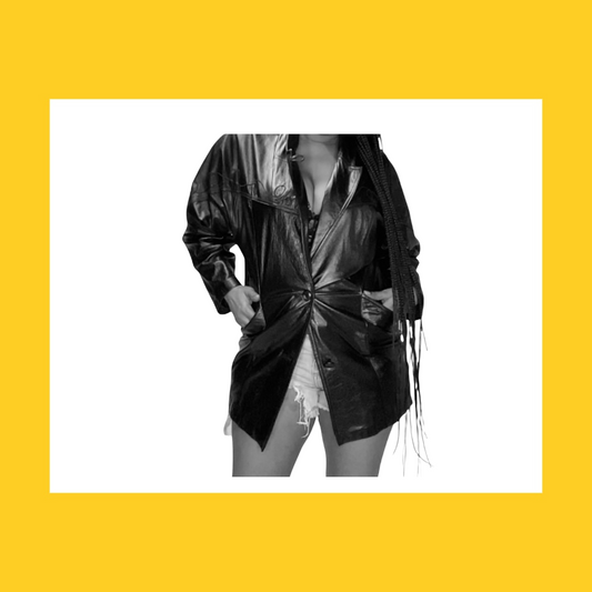 Med/large Leather coat