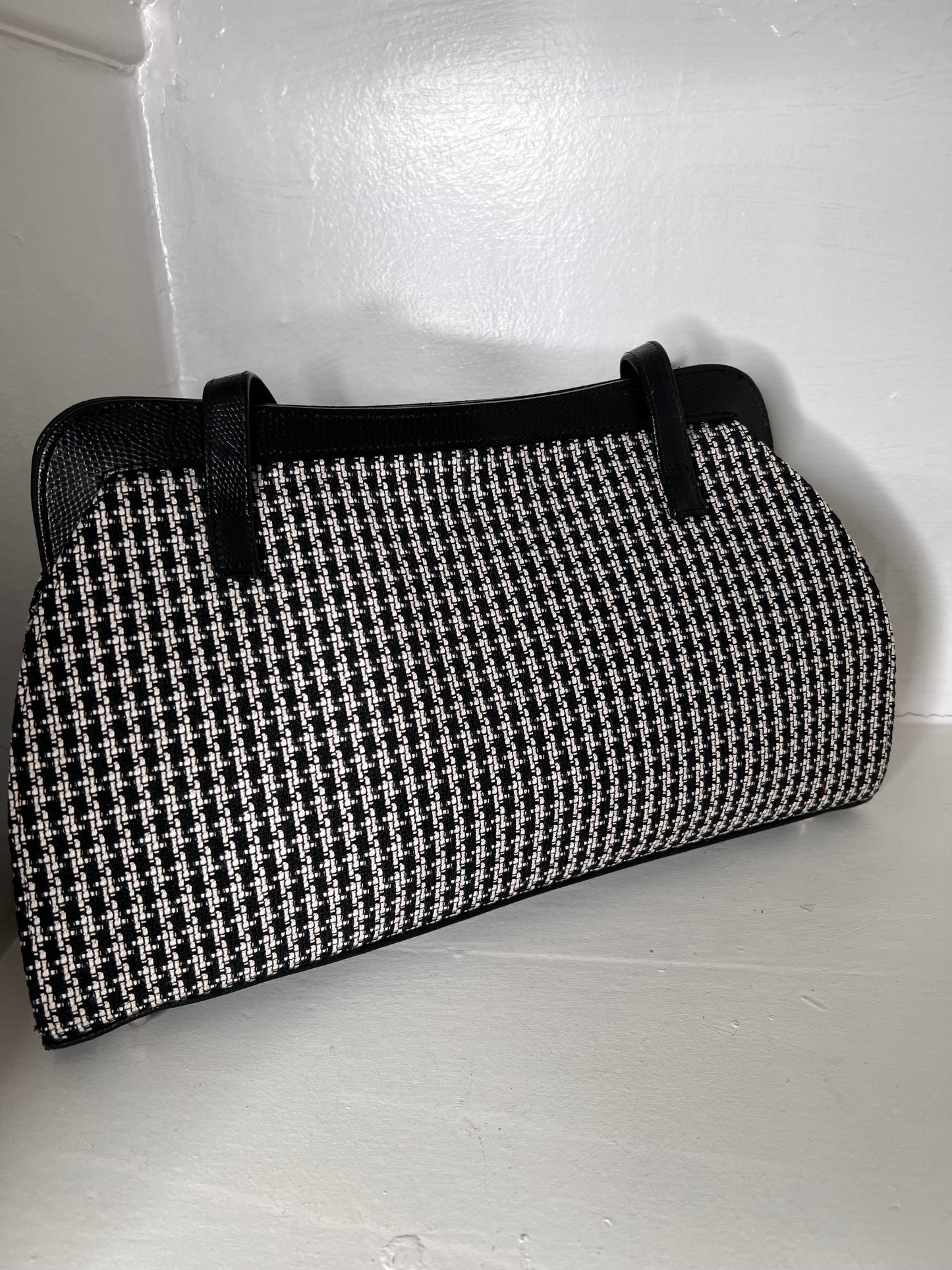 Black & white handbag